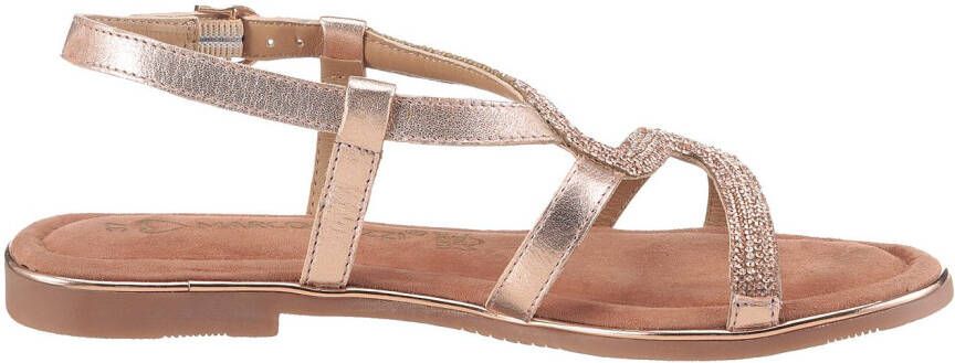 Marco Tozzi Sandalen blokhak sandalette feestdagenschuh bezet met strasssteentjes