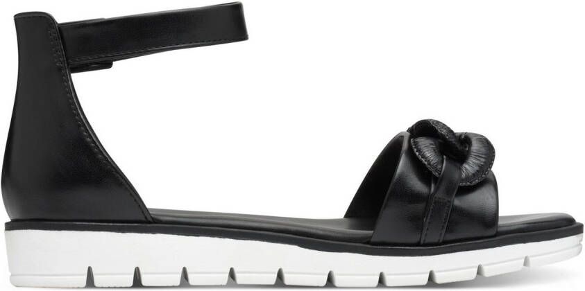 Marco Tozzi Sandalen sleehak zomerschoen sandaal met sierketting in ton-sur-ton