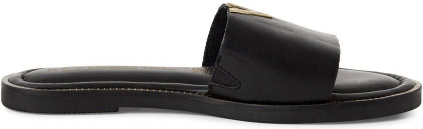Marco Tozzi Slippers flats zomerschoen met edel sierelement