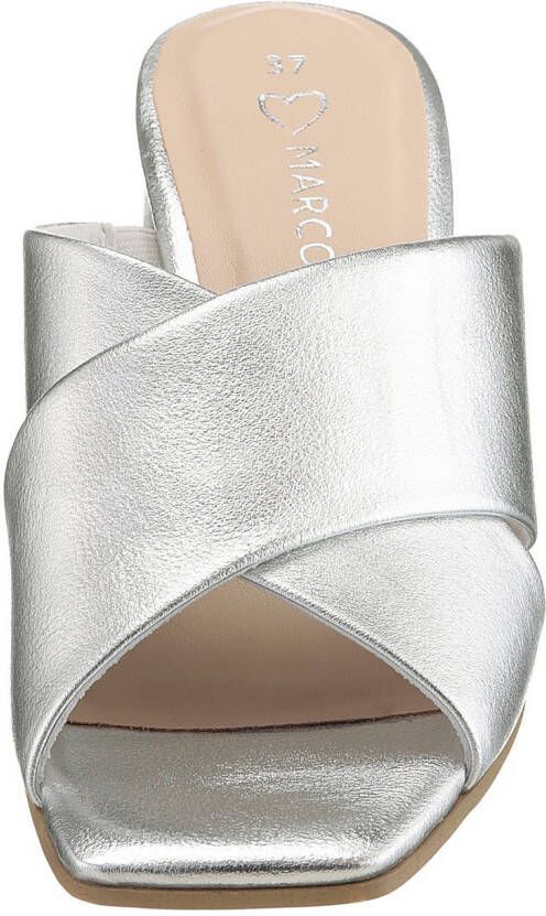 Marco Tozzi Slippers blokhak zomerschoen slippers met gekruiste bandage