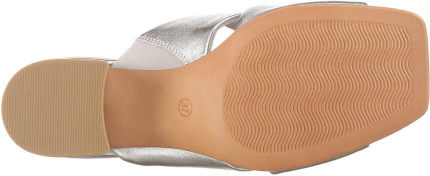 Marco Tozzi Slippers blokhak zomerschoen slippers met gekruiste bandage