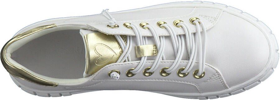 Marco Tozzi Sneakers met goudkleurige details