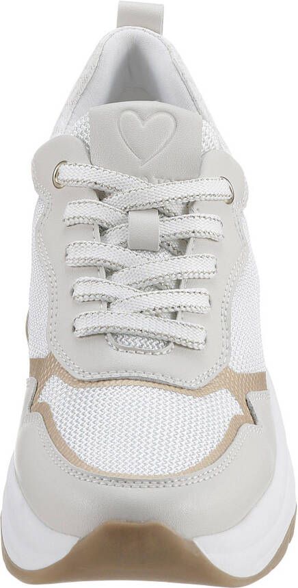 Marco Tozzi Sneakers met modieuze metallic-details