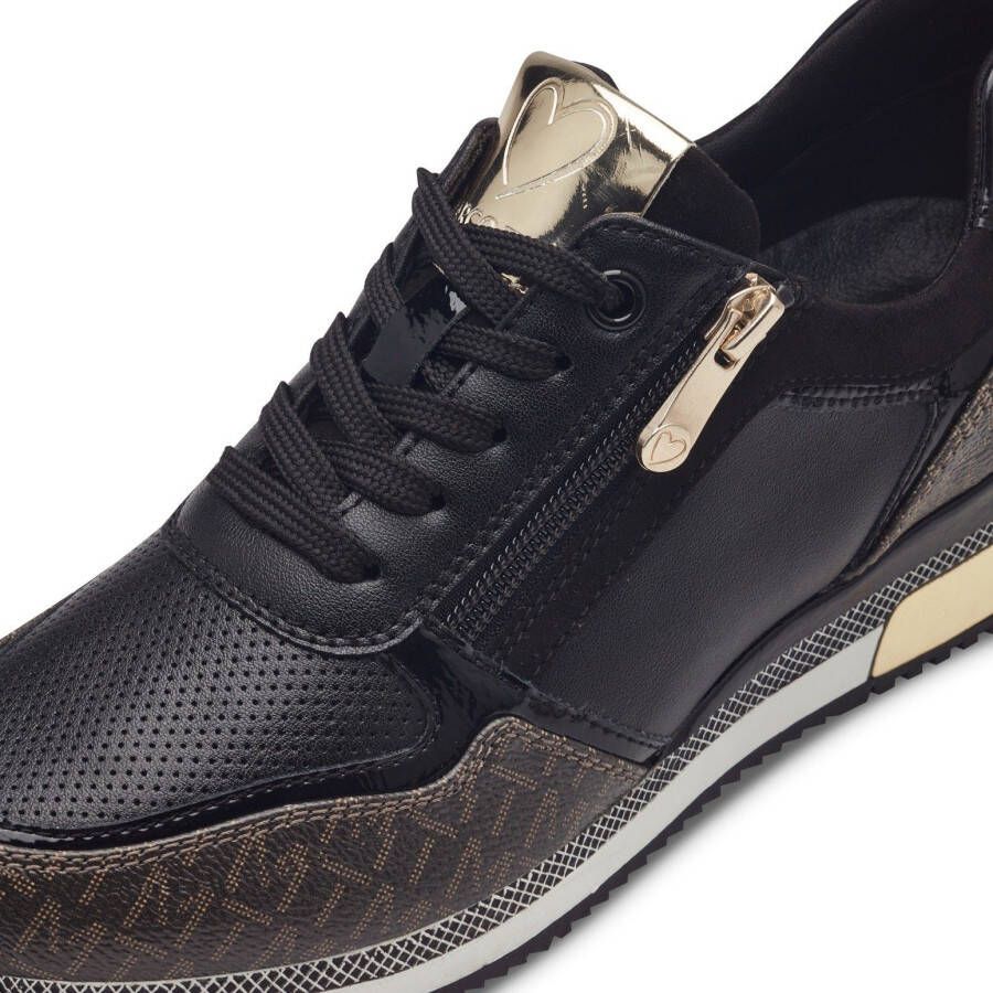 Marco Tozzi Sneakers met zijrits vrijetijdsschoen lage schoen veterschoen