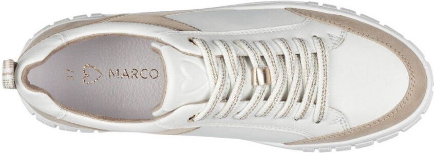 Marco Tozzi Plateausneakers met contrastafwerkingen vrijetijdsschoen lage schoen veterschoen