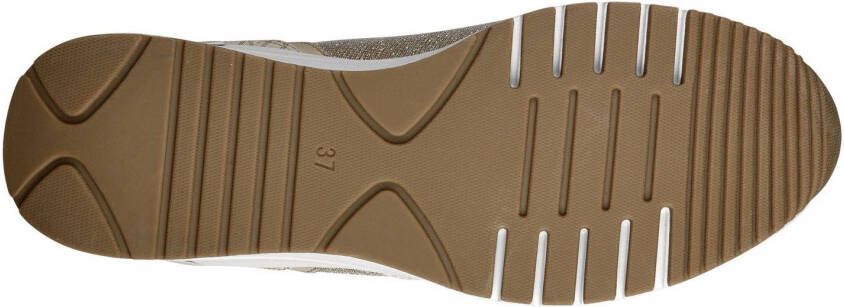 Marco Tozzi Sneakers met sleehak vrijetijdsschoen lage schoen veterschoen in vegan uitvoering