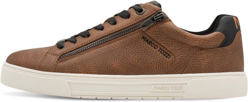 Marco Tozzi Sneakers vrijetijdsschoen halfschoen veterschoen met zijlogo-debossing