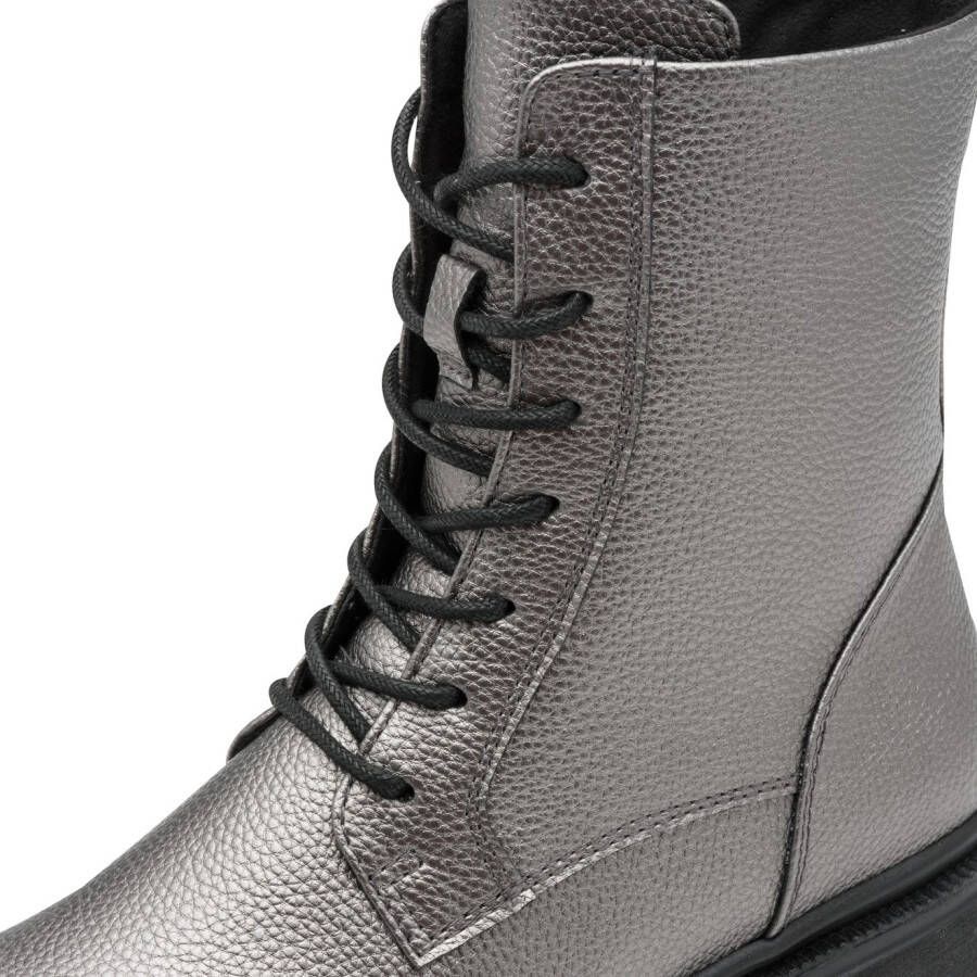Marco Tozzi Veterlaarsjes veterboots herfstboots in coole metallic-look - Foto 3