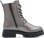 Marco Tozzi Veterlaarsjes veterboots herfstboots in coole metallic-look - Thumbnail 5