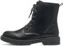 Marco Tozzi MT Soft Lining Feel Me Insole Dames Lace Boot Flat BLACK WHITE - Thumbnail 12