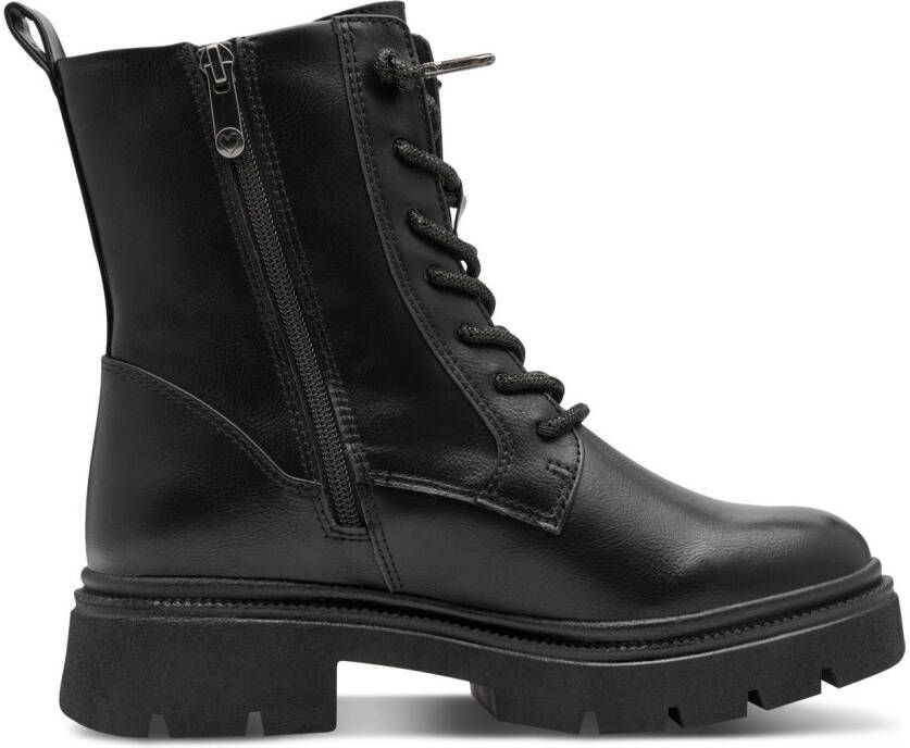 Marco Tozzi Veterlaarsjes blokhak veterschoenen met feel me uitrusting