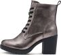 Marco Tozzi Veterlaarsjes hakken enkellaars veterschoenen in vegan-verwerking - Thumbnail 5