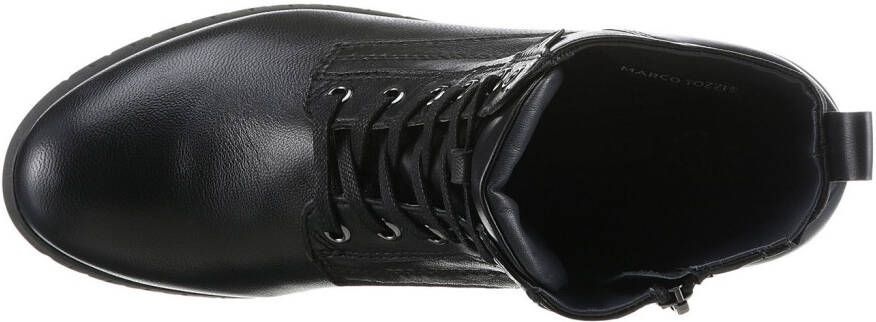 Marco Tozzi Veterschoenen CERASO sleehak veterschoen enkellaars in comfortabele schoenwijdte