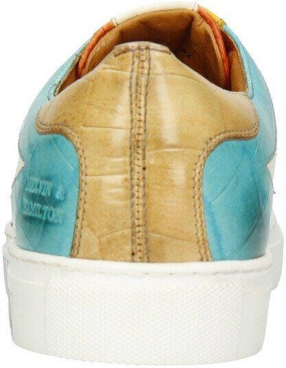 Melvin & Hamilton Veterschoenen Harvey 9 plantaardig gelooid met krokoprint vrijetijdsschoen halfhoge schoen veterschoen
