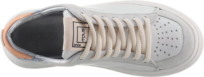 Mjus Plateausneakers Tech met contrastbeleg in pasteltinten