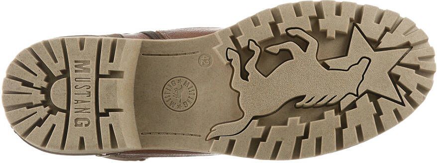 Mustang Shoes Hoge veterschoenen met een ritssluiting