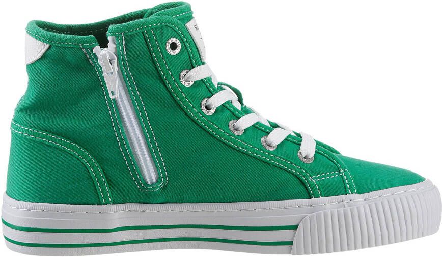 Mustang Shoes Hoge veterschoenen High-Top-Sneaker Vrijetijdsschoen plateau high top-sneaker vrijetijdsschoen met binnenrits
