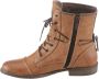 Mustang Shoes Winterlaarzen blokhak winterlaars veterschoenen bezet met studs - Thumbnail 9