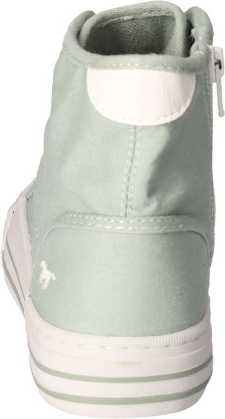Mustang Shoes Plateausneakers veterschoen vrijetijdsschoen high top-sneaker met rits