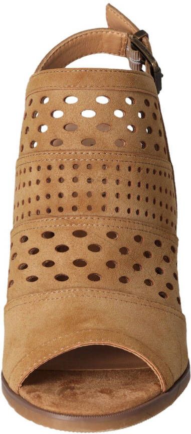 Mustang Shoes Sandaaltjes zomerschoen avond schoen blokhak met stijlvolle perforaties