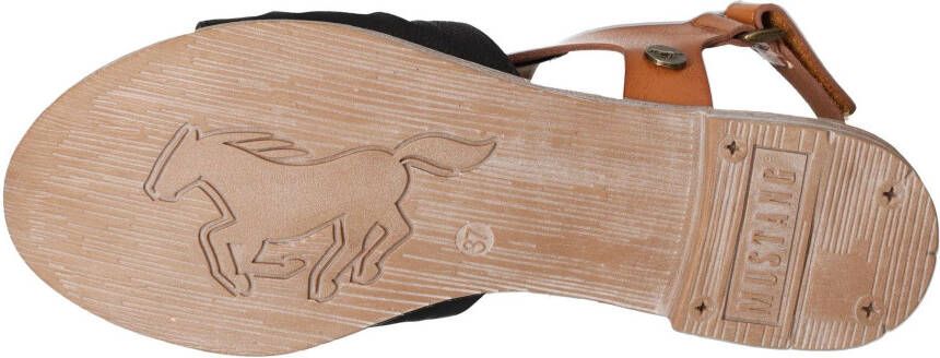 Mustang Shoes Sandalen zomerschoen sandaal blokhak met klittenbandsluiting