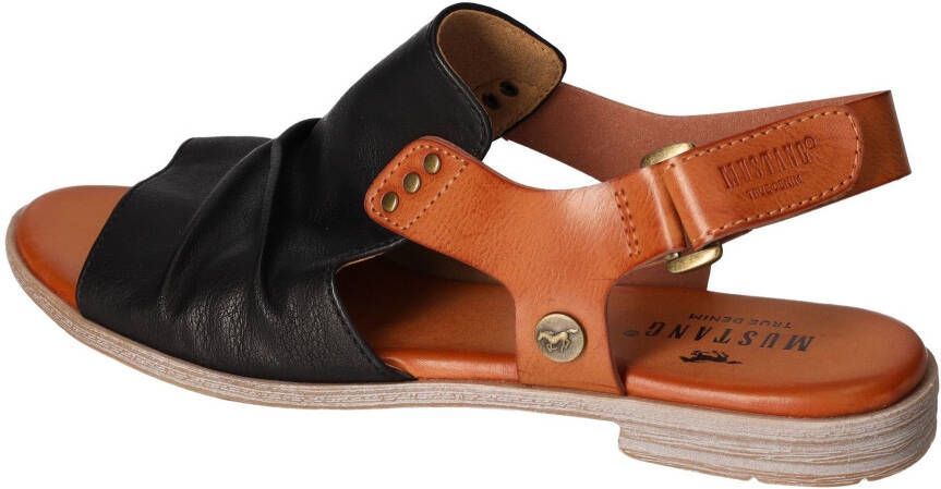 Mustang Shoes Sandalen zomerschoen sandaal blokhak met klittenbandsluiting