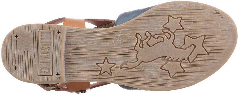 Mustang Shoes Sandalen zomerschoen sandaal blokhak met klittenbandsluiting