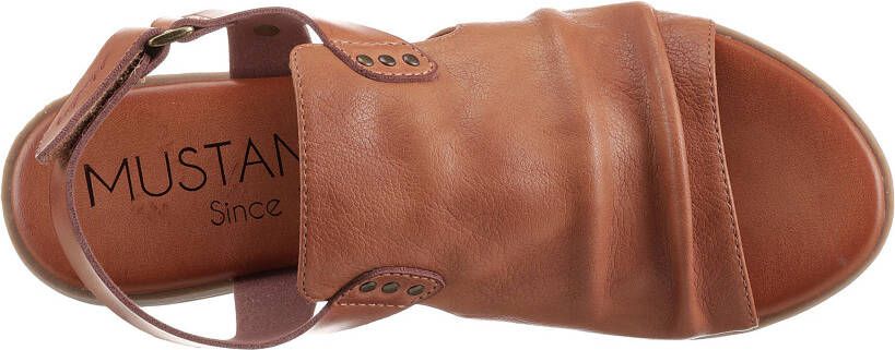 Mustang Shoes Sandalen zomerschoen sandaal blokhak met klittenbandsluiting