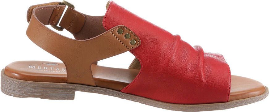 Mustang Shoes Sandalen zomerschoen sandaal blokhak met klittenbandsluiting