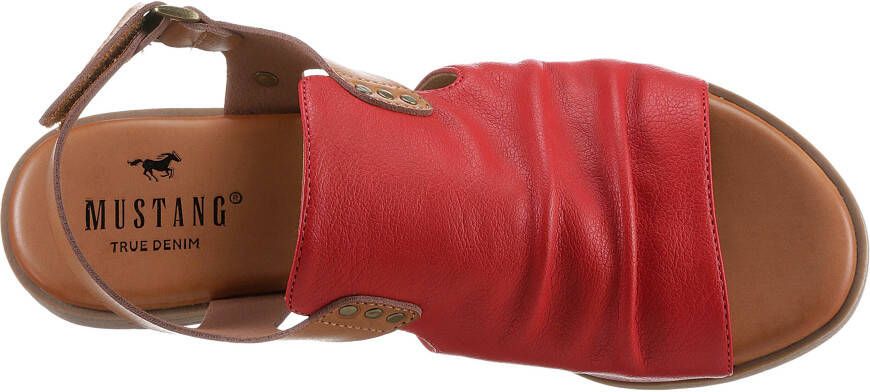 Mustang Shoes Sandalen zomerschoen sandaal blokhak met klittenbandsluiting