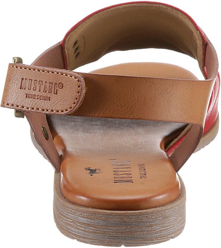 Mustang Shoes Sandalen zomerschoen sandaal blokhak met klittenbandsluiting