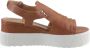 Mustang Shoes Sleehaksandaaltjes zomerschoen sandaal keilhak met klittenbandjes - Thumbnail 8