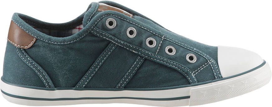 Mustang Shoes Slip-on sneakers Slippers zomerschoenen vrijetijdsschoenen met praktische elastische band