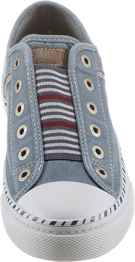 Mustang Shoes Slip-on sneakers Instapschoen Vrijetijdsschoen Slippers instapschoenen vrijetijdsschoenen met praktische elastische band