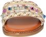 Mustang Shoes Slippers flats sandaal pool slides met modieuze glitterdraden - Thumbnail 3