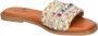 Mustang Shoes Slippers flats sandaal pool slides met modieuze glitterdraden - Thumbnail 4