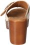 Mustang Shoes Slippers blokhak zomerschoen slippers met grote decoratieve gesp - Thumbnail 5