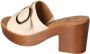 Mustang Shoes Slippers blokhak zomerschoen slippers met grote decoratieve gesp - Thumbnail 10