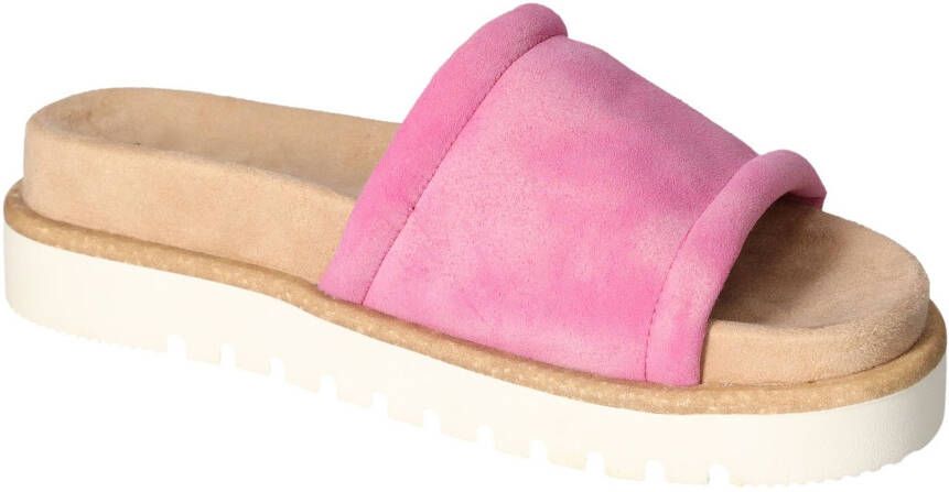 Mustang Shoes Slippers zomerschoen slippers poolslides met plateauzool