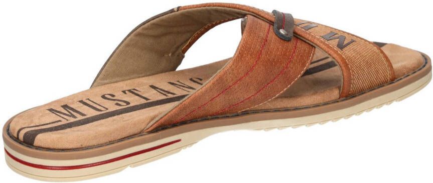 Mustang Shoes Slippers zomerschoen slippers badschoen met opvallende logo-opschrift