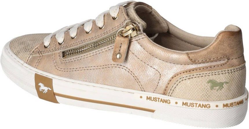 Mustang Shoes Sneakers retro sneaker veterschoen met extra ritssluiting