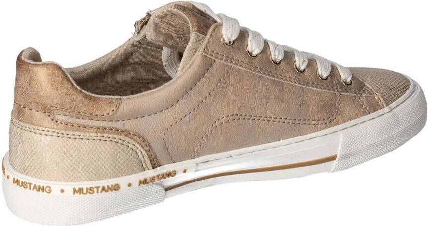 Mustang Shoes Sneakers retro sneaker veterschoen met extra ritssluiting