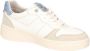 Mustang Dames Sneaker Wit Blauw WIT - Thumbnail 7