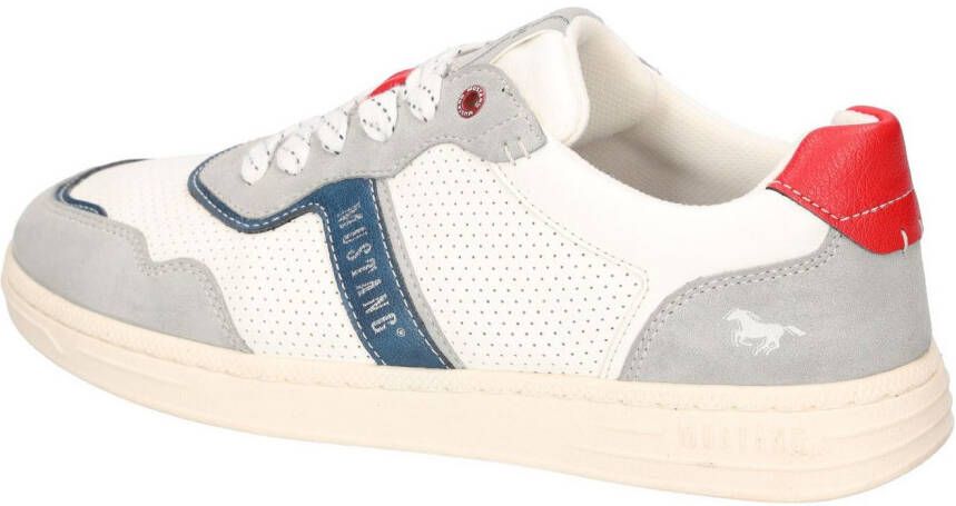Mustang Shoes Sneakers retro sneaker veterschoen met contrastafwerkingen