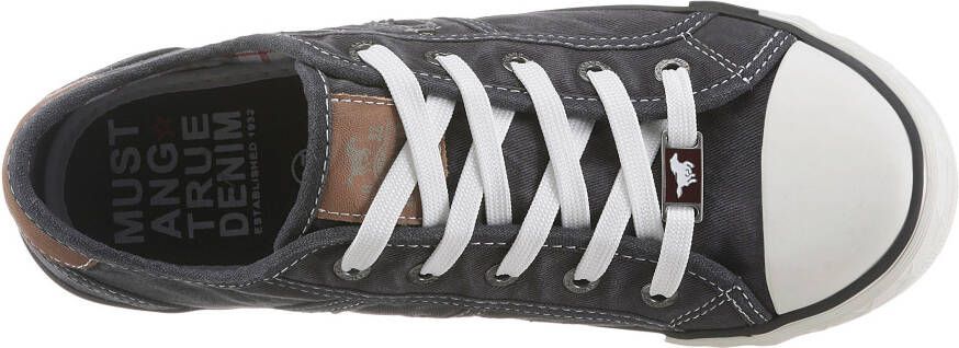 Mustang Shoes Sneakers vrijetijdsschoen lage schoen veterschoen met mustang merklabel