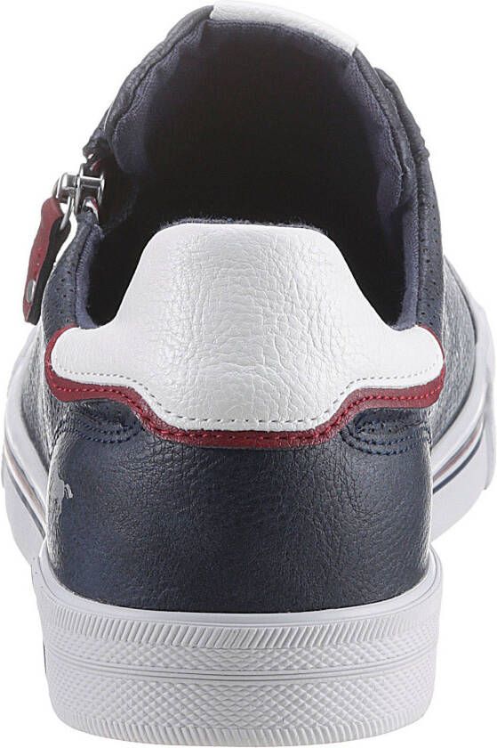 Mustang Shoes Sneakers met rits aan de zijkant vrijetijdsschoen lage schoen veterschoen