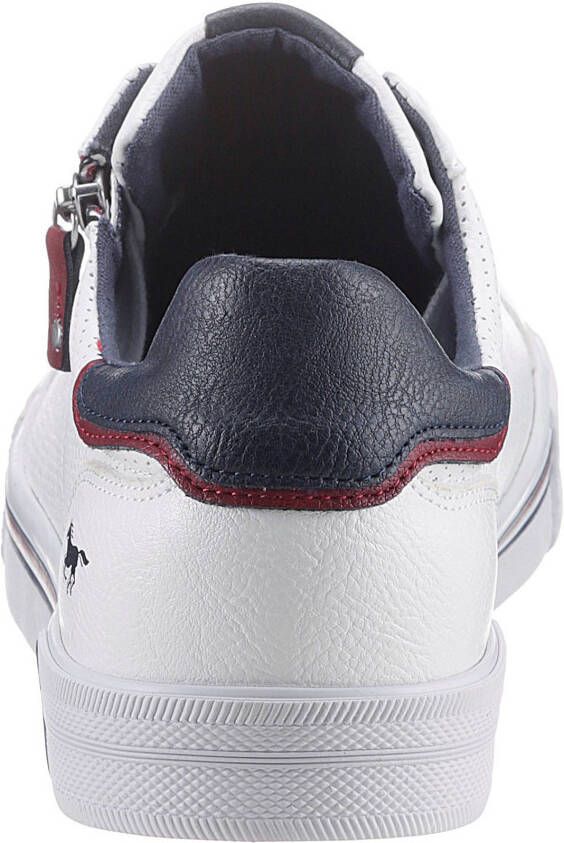 Mustang Shoes Sneakers met rits aan de zijkant vrijetijdsschoen lage schoen veterschoen