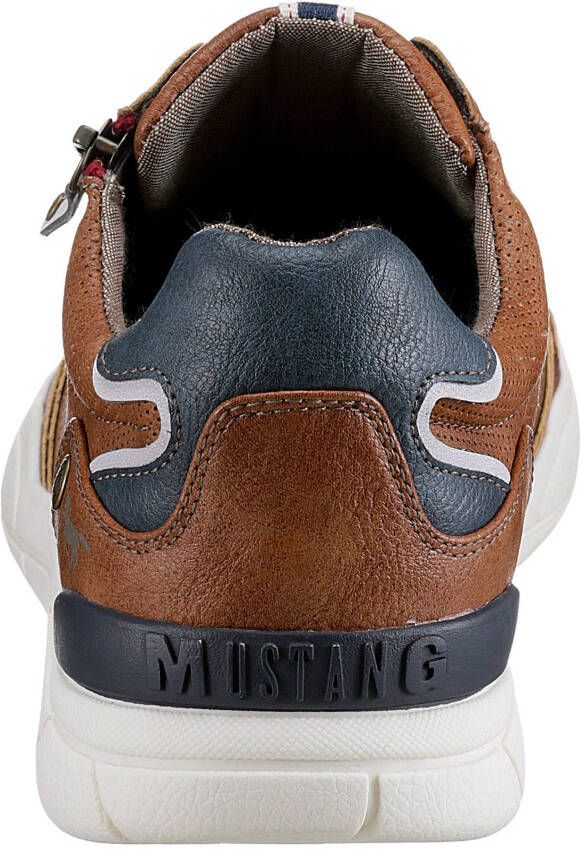Mustang Shoes Sneakers met zijrits vrijetijdsschoen lage schoen veterschoen