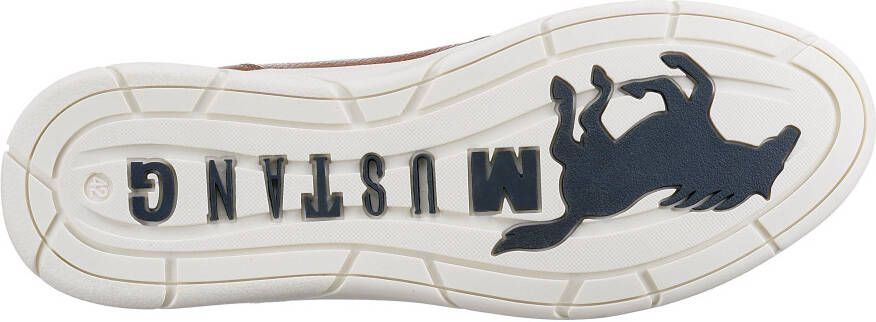 Mustang Shoes Sneakers met zijrits vrijetijdsschoen lage schoen veterschoen