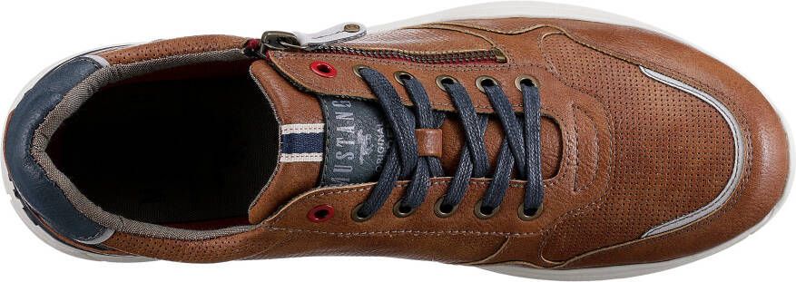 Mustang Shoes Sneakers met zijrits vrijetijdsschoen lage schoen veterschoen